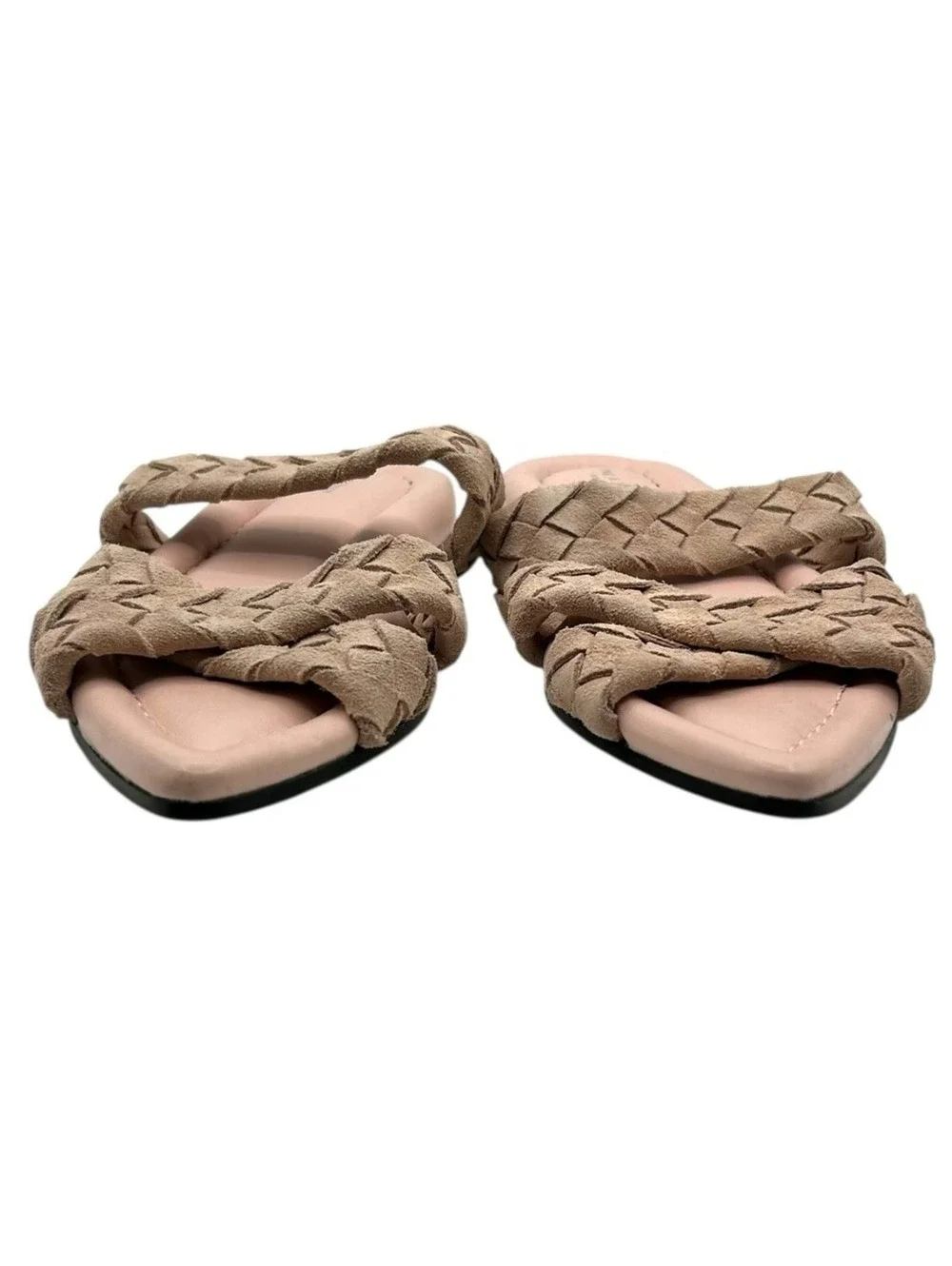 Rag & Bone Pink Woven Slide Sandals Flat Mule Shoes Size 7.5